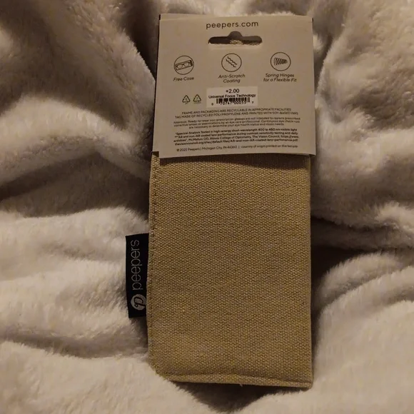 Peepers Glasses +2.00 burgundy w glass case - Picture 4 of 6